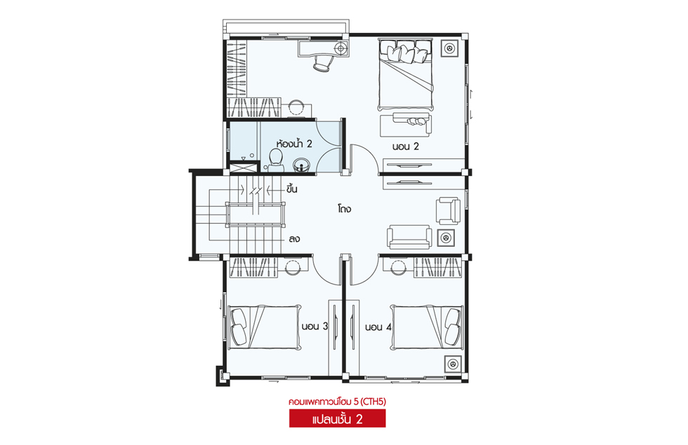 Floor 2 Compact Townhome 5