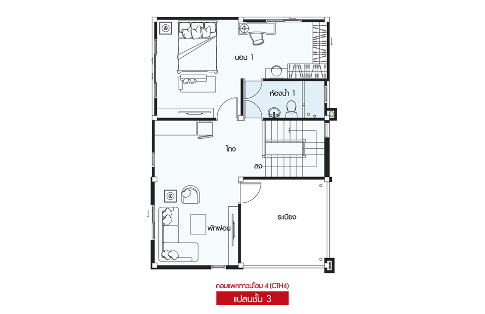 Floor 3 Compact Townhome 4