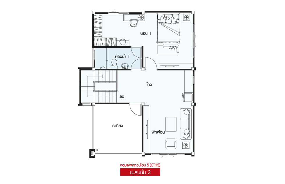 Floor 3 Compact Townhome 5